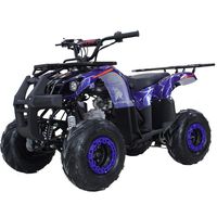 X-PRO Eagle 125 ATV Quad Youth 4 Wheeler ATVs Kid Size ATV 4 Wheelers 125cc Big Boys ATVs Quads with Gloves, Goggle and Handgrip (Spider Blue)