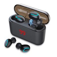 Wireless Earbuds Bluetooth Headphones - Touch Control V5.0 Earpieces Wireless Mini TWS HD HiFi Stereo Sweatproof Sport Earphone Built in Mic Noise Cancelling Headset with 2600 mAH Charging Case