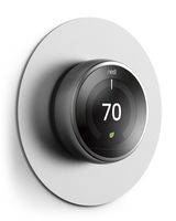 elago Wall Plate Cover Compatible with Google Nest Learning Thermostat 3rd, 2nd, 1st, Nest Thermostat E (Silver) - Exact Color Match with Nest, Fingerprint Resistant, Durable Aluminum, Non Plastic