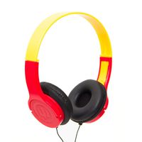 Wicked Audio Rad Rascal Kids Headphones with Safety Volume, (Ketchup/Mustard)