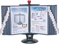 Aidata IFS001L E-Z Rotary Reference Organizer With Whiteboard, 360 Degrees of Swivel Rotation, and 20 Display Panel For Up To 40 Pages