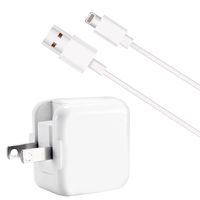 BoLTT iPad Charger 2.4A 12W USB Charger + 6FT Charging Cable, Compatible with iPhone X/8/8Plus/7/7Plus/6s/6sPlus/6/6Plus/SE/5s/5, Pad 4/Mini/Air/Pro, Pod