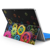igsticker Ultra Thin Premium Protective Back Stickers Skins Universal Tablet Decal Cover for Microsoft Surface Pro 4/ Pro 2017/ Pro 6(2018) 001525 Colorful　Mechanical