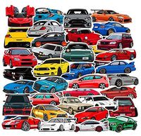 100 Packs JDM HellaFlush Sport Car Racing Stickers Water Bottles Laptop Phone Motorcycle Computer Guitar Skateboard Hydroflasks Vinyl Sticker Waterproof Aesthetic Trendy Decals for Teens Girls Adults