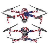 MightySkins Skin Compatible with DJI Mavic 2 Pro or Zoom - Patriot | Protective, Durable, and Unique Vinyl Decal wrap Cover | Easy to Apply, Remove, and Change Styles | Made in The USA