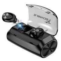 TECHABLE Wireless Bluetooth Earbuds | Wireless Earbuds | Bluetooth Headphones - with Built-in mic and 2600mAh Power Bank/Charging case [BT 5.0+EDR, Water-Resistant IPX5]