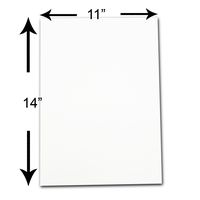 The Display Guys, Pack of 10, 11x14 inches Picture Mat Matte Backing Boards for Framing, White Core