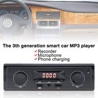 ePathChina Car Radio MP3 Player Receiver, Vehicle Stereo Audio in-Dash Aux Input Support TF/FM / USB/SD 12V LED Display