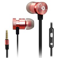 Headset Hands-Free Universal Super Bass Noise Isolating Earphone Ibud Headphone with Microphone for Apple iPhone iPod iPad Android Samsung Cell Phones