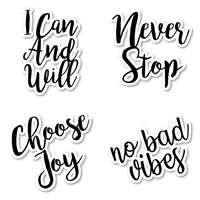 Choose Joy Inspirational Sticker Pack Inspirational Stickers - 4 Pack - Sticker Vinyl Decal - Laptop, Phone, Tablet Vinyl Decal Sticker (4 Pack) S172438