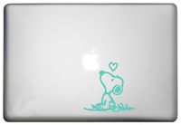 WallDecalsAndArt Snoopy Decal Mac Book Pro Decal is a Snoopy Sticker. Available in 11, 12, 13 and 15 inch Laptop Sizes. Looks Great with Your Snoopy Decals Theme Mint