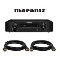Marantz NR1607 Ultra HD 7.2 Channel Network A/V Surround Receiver with Bluetooth and Wi-Fi.With Free HDMI Cables.