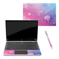 MightySkins Skin Compatible with HP Pavilion x360 14" (2018) - Pink Diamond | Protective, Durable, and Unique Vinyl Decal wrap Cover | Easy to Apply, Remove, and Change Styles | Made in The USA