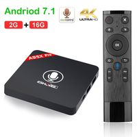 ESHOWEE Android 7.1 TV Box with Voice Remote Control Amlogic S905W Quad-core DDR3 2GB RAM 16GB ROM 4K UHD WiFi
