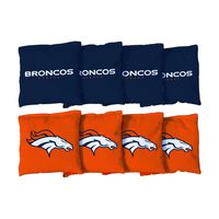 Victory Tailgate Denver Broncos NFL Cornhole Game Bag Set (8 Bags Included, Corn-Filled)