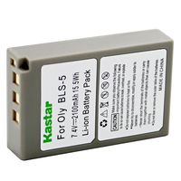 Kastar BLS-5 Replacement Battery for Olympus E-PL2 PS-BLS5 and Olympus OM-D E-400 E-410 E-420 E-450 E-600 E-620 E-P1 E-P2 E-P3 E-PL1 E-PL2 E-PLE15 E-PM1 E-PM2 E-M10 E-PL6 E-PL5 stylus1 Camera