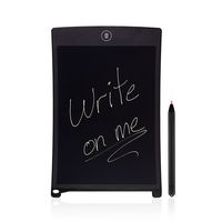 LCD Writing Board by WAWboard, 8.5-Inch paperless eWriter with memory,, Enjoy your work and studying, Magnetic Back, LCD Drawing Tablet, Good option for a Gift, Black