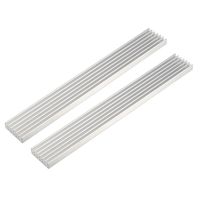 uxcell Aluminum Heatsink Cooler Circuit Board Cooling Fin Silver Tone 150mmx20mmx6mm 2Pcs for LED Semiconductor Integrated Circuit Device