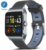 MorePro GPS Smart Watch with 17 Sports Mode Cycling Running Watches IP68 Swimming Waterproof Fitness Tracker, Heart Rate Monitor Smartwatch for Women Men Compatible with iPhone & Android