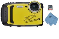 Fujifilm FinePix XP140 Waterproof Digital Camera w/32GB SD Card - Yellow