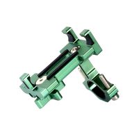 Dartphew Bike Accessories,Environmentally Fashion Outdoor Adjustable Phone Mount Bike Handlebars Aluminum Alloy to Fits GPS for Outdoor Hiking Camping Hunting (Green)