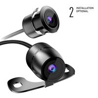 Mini Reverse Backup Camera,2-in-1 Universal Car Front/Side/Rear View Camera,2 Installation Options,Opinional Mirror Image,Opinional guideline BC007