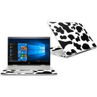 MightySkins Skin Compatible with HP Envy x360 Convertible 15" (2018) - Cow Print | Protective, Durable, and Unique Vinyl Decal wrap Cover | Easy to Apply, Remove, and Change Styles | Made in The USA