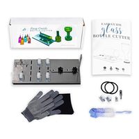 Bottle Cutter Kit & Tool Bundle - 3,5,& 7 Wheel Adjustable Device-DIY Machine Easily Cuts All Types, Shapes & Sizes of Bottles & Jars; Even Small! Make Glasses,Crafts & Gifts. Makes a Great Gift!