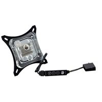 Bitspower CPU Waterblock Summit EF-X, Clear Acrylic Top, Black Bracket, Intel CPU