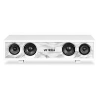 Victrola 30 Watt Bluetooth Hi-Fi Speaker with Glossy Piano Finish, White