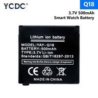 3.7V 500mAh Spare Rechargeable Li-ion Polymer Battery for Smart Watch Q18