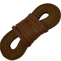 Leather Straps 2 Pieces 1/4 Wide and 72 inches Long Laces That are Great for Many Purposes by TOFL (Medium Brown)