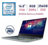 Lenovo Business Premium V720 14-inch FHD (1920x1080) Display Laptop PC, Intel i5-7200U 2.5GHz, 8GB RAM, 256GB SSD, USB Type-C, NVIDIA GeForce 940MX, Bluetooth, Fingerprint Reader, Windows 10 Pro