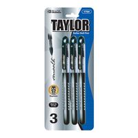 BAZIC Taylor Black Color Rollerball Pen (3/Pack) (Case of 144)