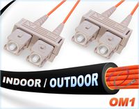 FiberCablesDirect - 250M OM1 SC SC Fiber Patch Cable | In/Outdoor 1Gb Duplex 62.5/125 SC to SC Multimode Jumper 250 Meter (820.21ft) | Length Options: 0.5M-300M | 1/10g mm upc sfp 1gbase i/o om1-sc-sc