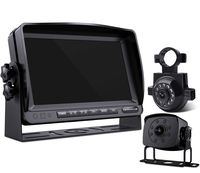 ZEROXCLUB Wired Backup Camera for Truck RV Trailer, FHD 1080p 7-inch Monitor with 2 Camera for Watching Blind Spot of Back and Side,for Long Vehicle Bus Lorry 5th Wheel (BQ02)