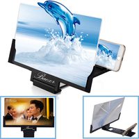 3D Screen Magnifier 12-inch HD Mobile Smartphone Video Magnifier Support X / 8/8 Plus / 7/7 Plus / 6 / 6s / 6 Plus / 6s Plus and All Other Smartphones