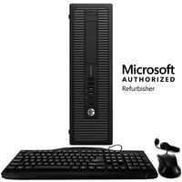HP EliteDesk 800G1 Desktop Computer, Intel Core i5 4570 3.2GHz, 4GB RAM, 250GB HDD, Keyboard and Mouse, Windows 10 (Renewed)