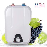 zinnor Electric Water Heater for Kitchen Bathroom Household, 8L 1500W/110V Water Heater (Fast Heat), US Shipping