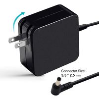 65W AC Adapter Charger for Asus X551 X551M X551CA X551MA X555LA X550 X550C X550CA X555L X555LA X401A X751MA ADP-65JH BB EXA0703YH ADP-65AW ADP-65BW S300C S400CA Power Supply Cord