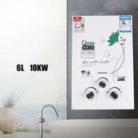 Dyrabrest 6L Tankless Water Heater Liquid Propane Gas House Instant Hot Water Heater Boiler