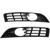 2Pcs Front Bumper Side Fog Light Grille For Vw Passat B6 Grill Auto Lower Abs Durable