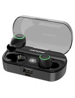 Bluetooth Sports Earbuds, Mpow Wireless Earbuds Featured Hi-Fi Stereo Sound, 100Hrs w/Portable Charging Case, IPX7 Bluetooth Earbuds Sport, Bluetooth Earphones Support Mono & Share Mode, Black