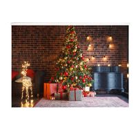 Lazinem Portable Print Christmas Style Collapsible Photography Background For Shooting Party Games & Activities