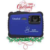 Digital Camera for Kids, Vmotal Waterproof Camera 720P HD Kids Digital Video Camera Camcorder for Children Boys Girls Gift (Blue)