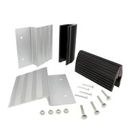 BISupply Aluminum Ramp Kit - 8in Truck Ramp Brackets and Rubber Feet, Tailgate Ramp Kit Ramp Plate Kit