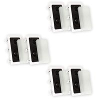 Theater Solutions TS50W in Wall Speakers Surround Sound Home Theater 3 Pair Pack