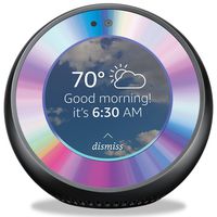 MightySkins Skin Compatible with Amazon Echo Spot - Rainbow Zoom | Protective, Durable, and Unique Vinyl Decal Wrap Cover | Easy to Apply, Remove, and Change Styles | Made in The USA