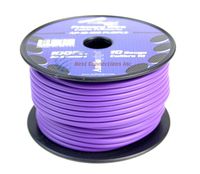 10 GA gauge 100 feet Purple Audiopipe Car Audio Home Primary Remote Wire LED