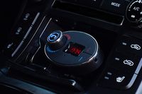 Bluetooth FM Transmitter for Car USB Car Phone Charger Adjustable Angle Make Calls Hands Free Stream Music for Android iOS iPhone Samsung Cell Phone AUTO ON/Off Plus Noise Cancelling Mic 62483